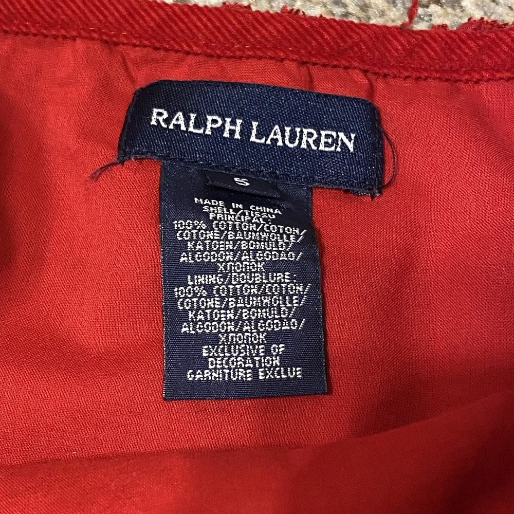Ralph Lauren Dress Girls 5 Velvet Red Puff Sleeve Bubble Hem Holiday Party
